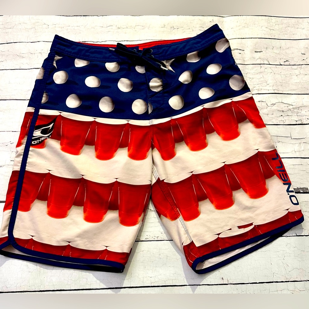 Men's O’Neil Hyperfreak beer pong Swim/Boardshort size 31